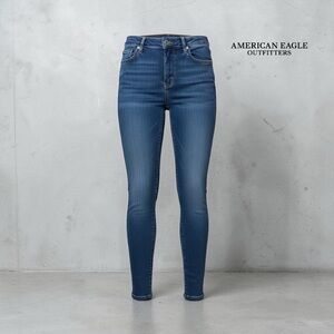 American Eagle Outfitters, Next Level Stretch Skinny Jeans, Size 2, Blue Wash